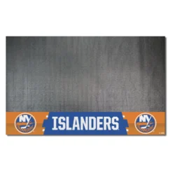 FanMats® 14242 - NHL "New York Islanders" 26" X 42" Grill Mat With "NY Islanders Circle" Logo & Wordmark