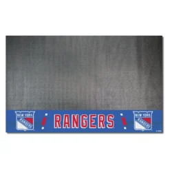 FanMats® 14243 - NHL "New York Rangers" 26" X 42" Grill Mat With "New York Rangers Shield" Logo & Wordmark