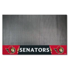 FanMats® 14244 - NHL "Ottawa Senators" 26" X 42" Grill Mat With "Senator" Logo & Wordmark