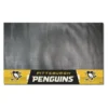 FanMats® 14247 - NHL "Pittsburgh Penguins" 26" X 42" Grill Mat With "Penguins" Logo & Wordmark
