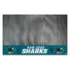FanMats® 14248 - NHL "San Jose Sharks" 26" X 42" Grill Mat With "Sharks" Logo & Wordmark