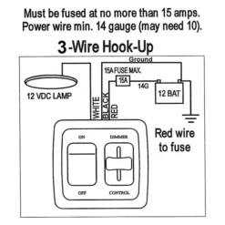 JR Products® - Slider Labled LED Dimmer Switch -Magma Store 15225 2 1