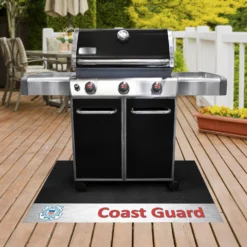 FanMats® 15675 - Military "U.S. Coast Guard" 26" X 42" Grill Mat With "U.S. Coast Guard" Official Logo -Magma Store 15675 2