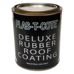 Heng's® - Plas-T-Cote™ 32 Oz. Alkyd Fibered EPDM Rubber White Roof Coating