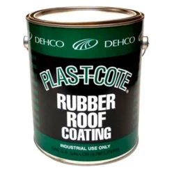 Heng's® - Plas-T-Cote™ 128 Oz. Fibered EPDM Rubber White Instant Roof Coating