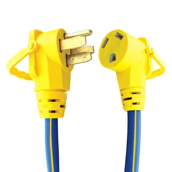 Voltec® - 18" Dogbone Power Adapter With Handle Grip (50A Male X 30A Female) 1 Voltec® - 18" Dogbone Power Adapter With Handle Grip (50A Male X 30A Female)