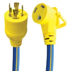 AP Products® 1600526 - 18" Dogbone Power Adapter With Handle Grip (30A Male X 30A Female)