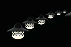 Polymer® - Speedway Flag 6 Globe Patio Lights