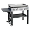 Blackstone® - 2-Burner Griddle Cooking Station With Stainless Steel Front Plate