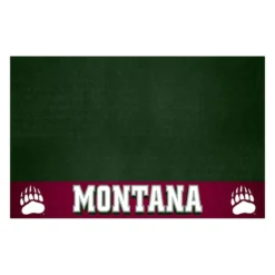 FanMats® 16847 - NCAA University Of Montana 26" X 42" Grill Mat With "Bear Claw" Logo & "Montana" Wordmark