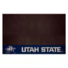 FanMats® 16851 - NCAA Utah State University 26" X 42" Grill Mat With "Bull" Logo & Wordmark
