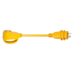 ParkPower® - Dogbone Power Adapter With Standard Grip (30A Locking Male X 30A Straight Female)