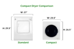 Pinnacle Appliances® - Compact Freestanding White RV Dryer Front Load RV Dryer -Magma Store 18 850 15