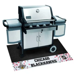 FanMats® 18259 - NHL "Chicago Blackhawks" 26" X 42" Grill Mat With "2015 Stanley Cup Champions" Logo