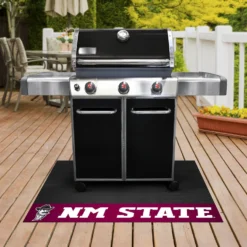 FanMats® 18278 - NCAA New Mexico State University 26" X 42" Grill Mat With "Pistol Pete" Logo & Wordmark -Magma Store 18278 2