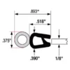 Fairchild® - 25' Black Trim Seal