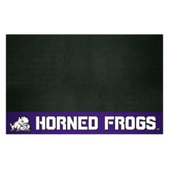 FanMats® 18315 - NCAA Texas Christian University 26" X 42" Grill Mat With "Horn Frog" Logo & Wordmark