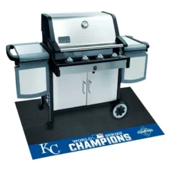FanMats® 18930 - MLB "Kansas City Royals" 26" X 42" Grill Mat With "2015 World Series Champions" Logo
