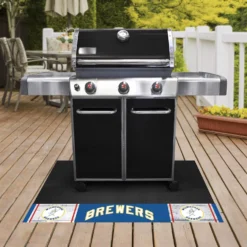 FanMats® 2021 - MLB "1970 Milwaukee Brewers" 26" X 42" Retro Grill Mat -Magma Store 2021 2