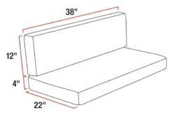 Thomas Payne® 2021100433 - 38" Millbrae RV Dinette Replacement Cushions 15 Thomas Payne® 2021100433 - 38" Millbrae RV Dinette Replacement Cushions -Magma Store 2021100433 8