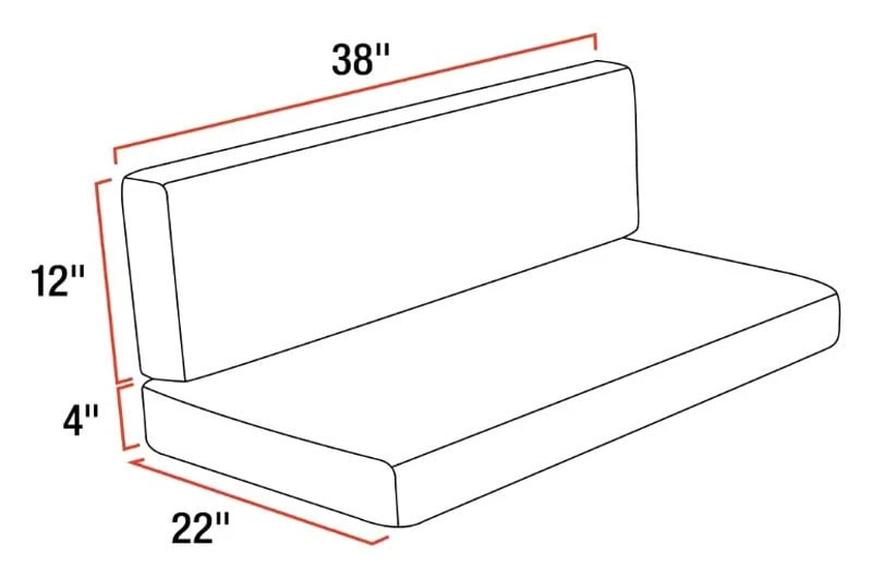 Thomas Payne® 2021100433 - 38" Millbrae RV Dinette Replacement Cushions 8 Thomas Payne® 2021100433 - 38" Millbrae RV Dinette Replacement Cushions - Image 8