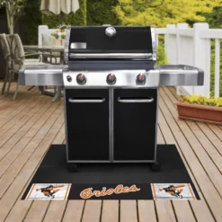 FanMats® 2052 - MLB "1975 Baltimore Orioles" 26" X 42" Retro Grill Mat -Magma Store 2052 2