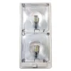 Arcon® 20668 - EC-Lite Series Rectangular Surface Mount LED Double Bulbs Overhead Light With Switch (11.5"L X 5.5"W X 1.6"D)