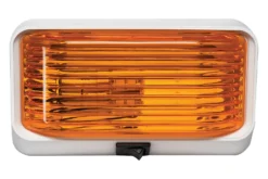 Arcon® 20675 - Rectangular Amber Lens White Case LED Porch Light -Magma Store 20675 3