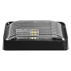 Arcon® 20676 - Rectangular Clear Lens Black Case LED Porch Light