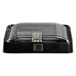 Arcon® 20677 - Rectangular Clear Lens Black Case LED Porch Light