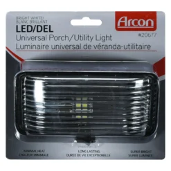 Arcon® 20677 - Rectangular Clear Lens Black Case LED Porch Light -Magma Store 20677 4