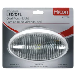 Arcon® 20678 - Oval Clear Lens White Case LED Porch Light -Magma Store 20678 4