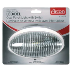 Arcon® 20679 - Oval Clear Lens White Case LED Porch Light -Magma Store 20679 4
