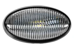 Arcon® 20680 - Oval Clear Lens Black Case LED Porch Light -Magma Store 20680 3