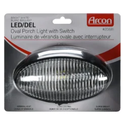 Arcon® 20681 - Oval Clear Lens Black Case LED Porch Light -Magma Store 20681 4