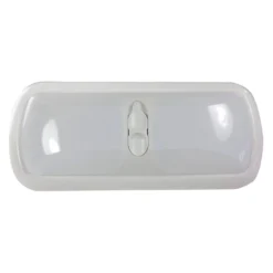 Arcon® 20726 - Euro Style Oblong Surface Mount LED Double Bulbs Overhead Light With Switch (11.0"L X 4.8"W)