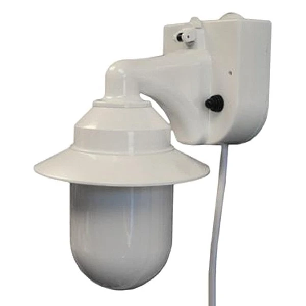 Polymer® 2101-10000-P - Cylinder White Lens White Case Incandescent Wall Lantern With Switch 1 Polymer® 2101-10000-P - Cylinder White Lens White Case Incandescent Wall Lantern With Switch