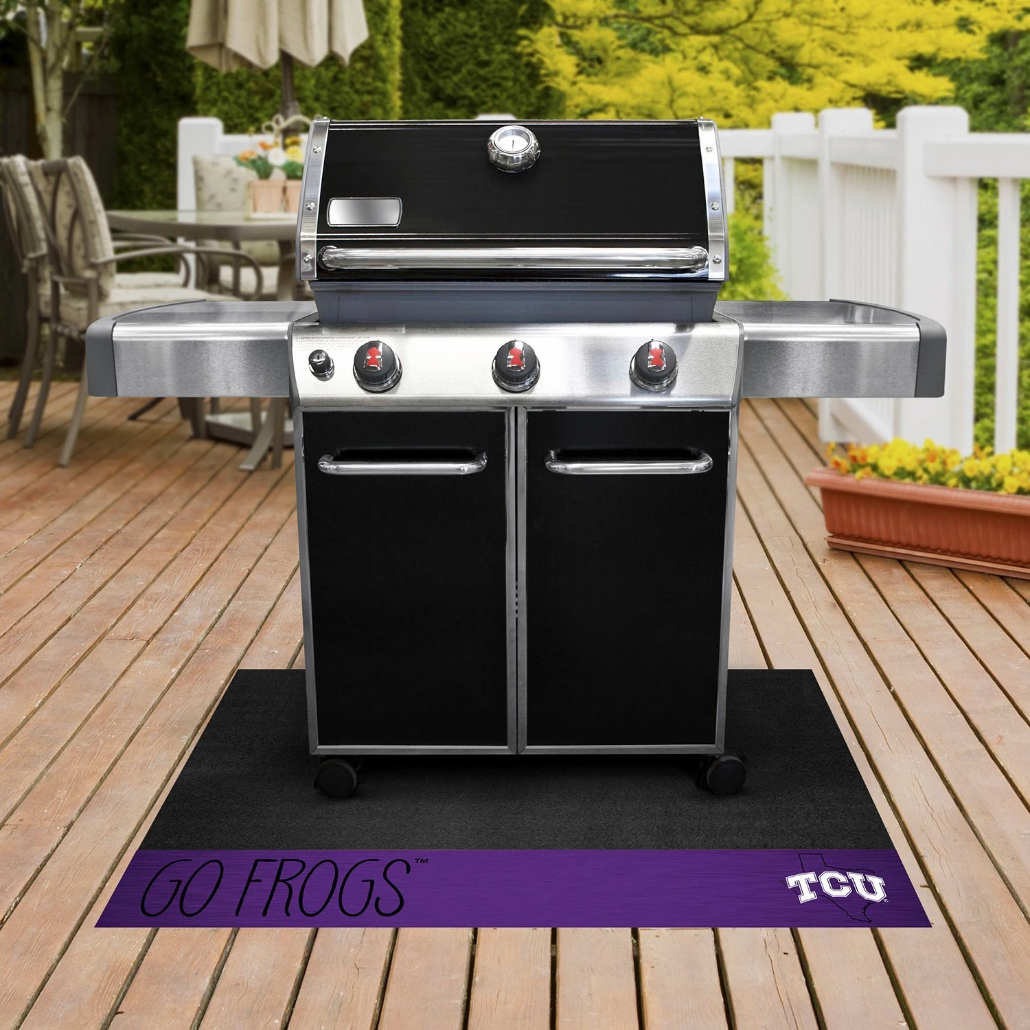 FanMats® 21213 - Southern Style NCAA TCU University 26" X 42" Grill Mat 1 FanMats® 21213 - Southern Style NCAA TCU University 26" X 42" Grill Mat