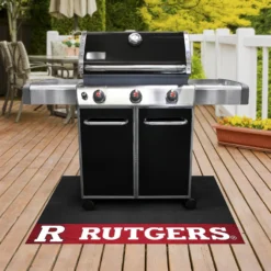 FanMats® 21631 - NCAA Rutgers University 26" X 42" Grill Mat With "Block R" Logo & Wordmark -Magma Store 21631 2