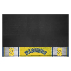 FanMats® 2197 - MLB "1989 Seattle Mariners" 26" X 42" Retro Grill Mat