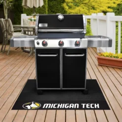 FanMats® 22089 - NCAA Michigan Tech University 26" X 42" Grill Mat With "Husky" Logo & Wordmark -Magma Store 22089 2