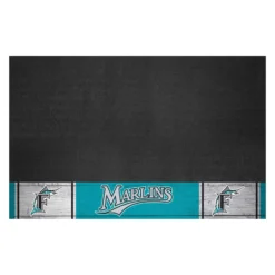 FanMats® 2221 - MLB "1993 Florida Marlins" 26" X 42" Retro Grill Mat