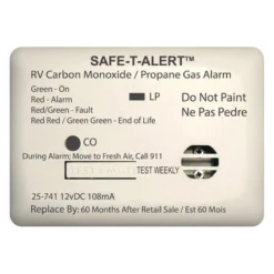Safe-T-Alert® 25-741-WT - 25 Series™ White Surface Mount Propane/LP Gas Alarm
