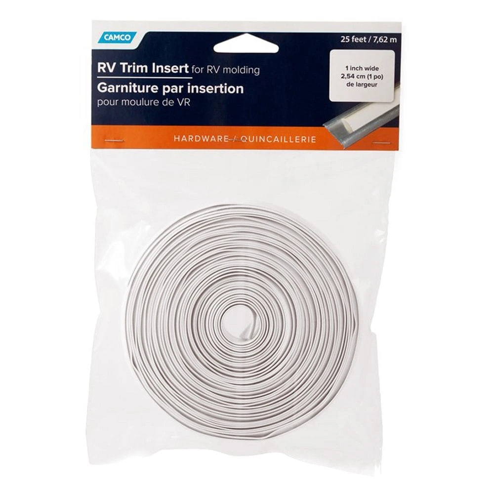 Camco® 25103 - 25' White Vinyl Trim Insert 7 Camco® 25103 - 25' White Vinyl Trim Insert - Image 7