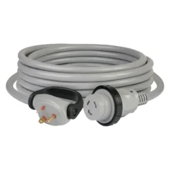 ParkPower® - 25' Extension Power Cord With Handle Grip (30A Locking Male X 30A Straight Female)