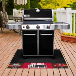 FanMats® 26546 - NFL "Tampa Bay Buccaneers" 26" X 42" Grill Mat With "Super Bowl LV Champions" Logo
