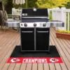 FanMats® 27180 - NFL "Kansas City Chiefs" 26" X 42" Grill Mat With "Super Bowl LIV Champions" Logo
