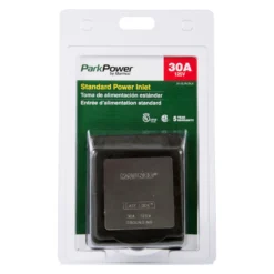 ParkPower® - 30A Straight Rectangular Outdoor Power Inlet -Magma Store 301elrv blk 3 scaled
