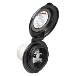 ParkPower® - 30A Straight Round Outdoor Power Inlet With Stainless Steel Trim 5 ParkPower® - 30A Straight Round Outdoor Power Inlet With Stainless Steel Trim -Magma Store 304elbrvblk 2