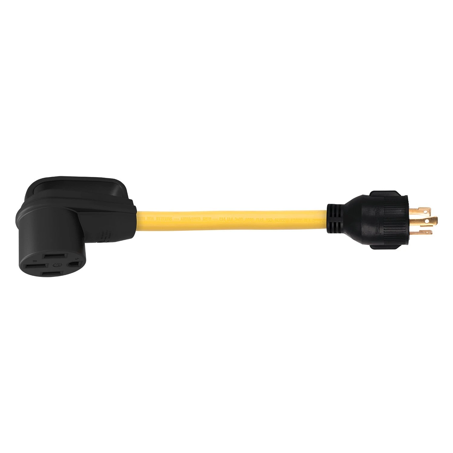 ParkPower® - 12" Dogbone Power Adapter With Handle Grip (30A Locking Male X 50A Locking Female) 1 ParkPower® - 12" Dogbone Power Adapter With Handle Grip (30A Locking Male X 50A Locking Female)